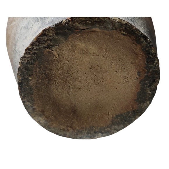 Vintage Handspun Native Vase Clay Pottery Stoneware Etched Four Handle‎ 9.5 Inch - Picture 9 of 9